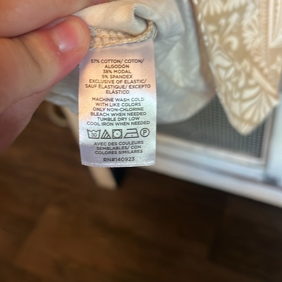 Loft Tile Tie Neck Flutter Sleeve Mini Dress Size S Gulf Sands Summer 2024 NEW - Picture 3 of 5